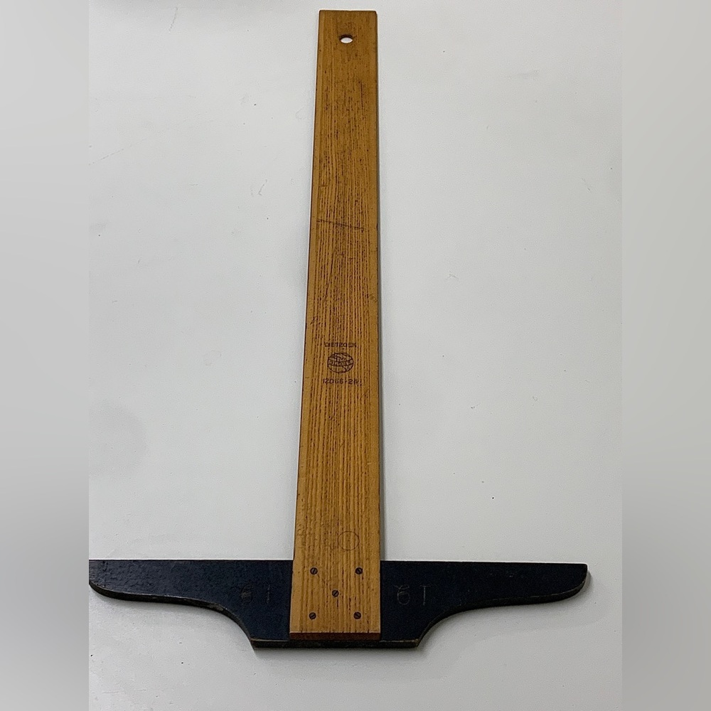 Vintage 24" DIETZGEN Wooden T Square Drafting Tool